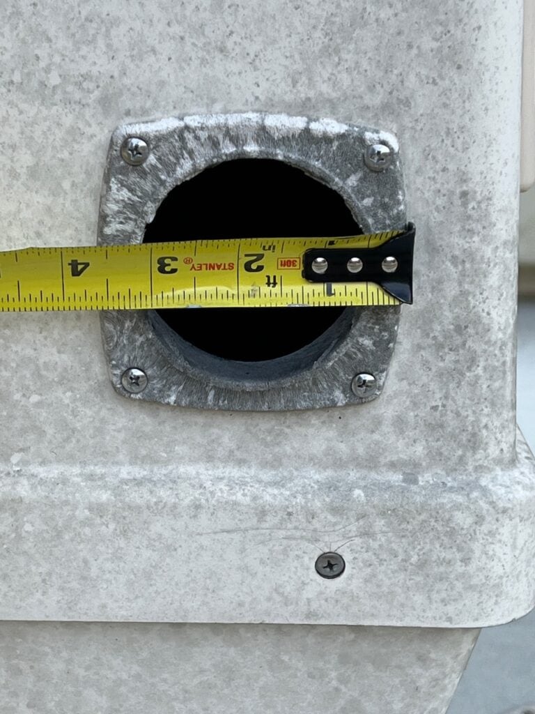 air vent to hatch has dry rotted and needs replacing
