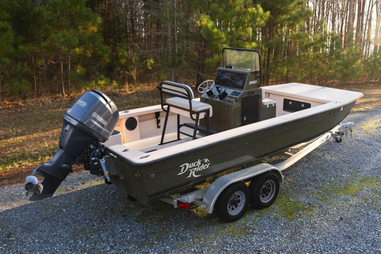 2015 Bay Rider 2060 - Duck Rider Edition 6 Bay Rider 2060 interior photo from an elevated position showing the spacious interior of the boat.