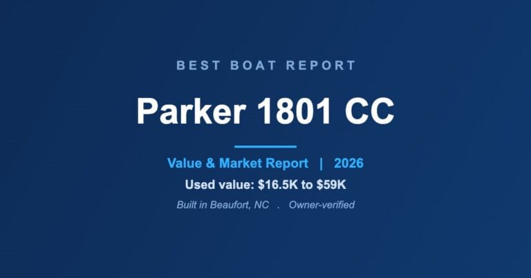 Parker 1801 CC value and market report by Best Boat Report