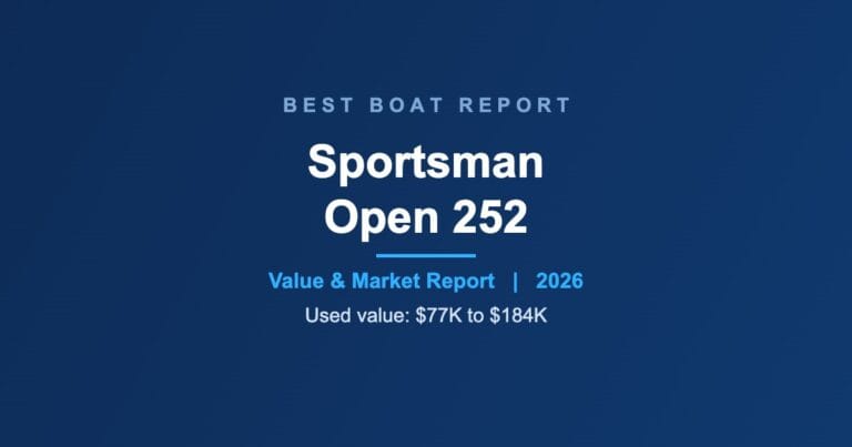 Sportsman Open 252 value and market report by Best Boat Report